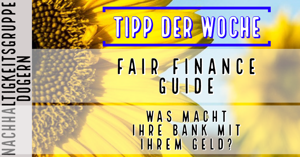 Tipp Der Woche Fair Finance Guide Was Macht Ihre Bank Mit Ihrem Geld Nachhaltigkeitsgruppe Dogern